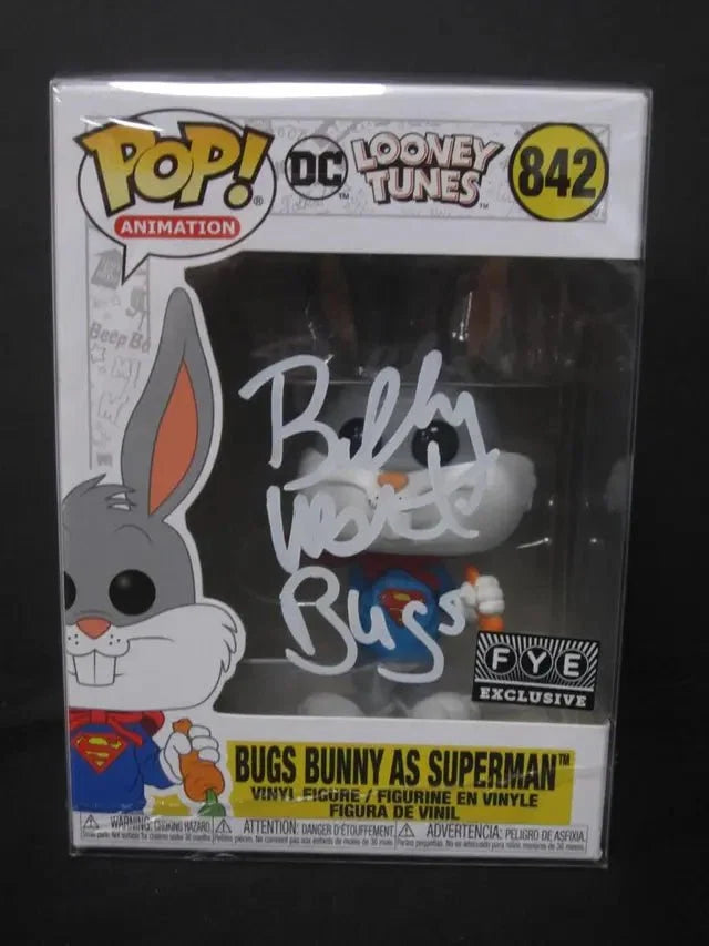 Billy West Signed Bugs Bunny as Superman Funko Pop #842 W/Coa by Price Is Right Miami