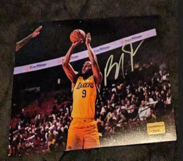 Bronny James Signed Lakers 8x10 Photo (COA) by Price Is Right Miami