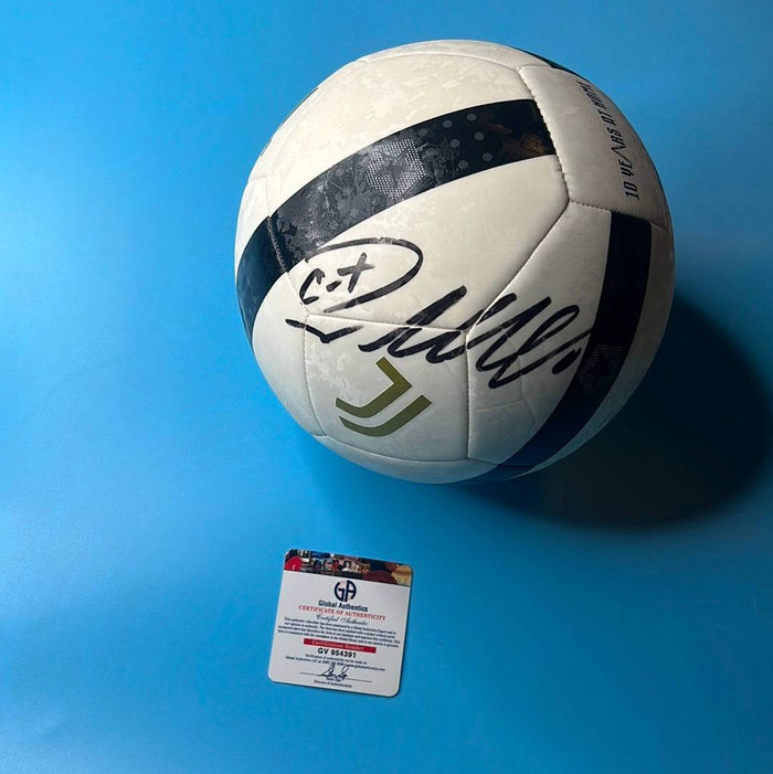 Cristiano Ronaldo Al-Nassr Autographed Adidas Soccer Ball GA coa by Price Is Right Miami