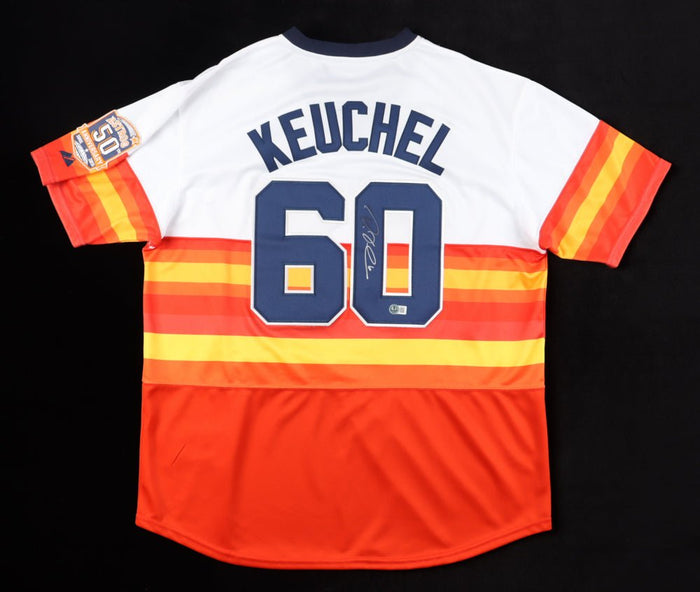 Dallas Keuchel Signed Jersey With 50th Anniversary Patch (JSA) by Price Is Right Miami