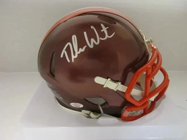 Deshaun Watson Browns Signed Mini Helmet (PAAS COA) by Price Is Right Miami