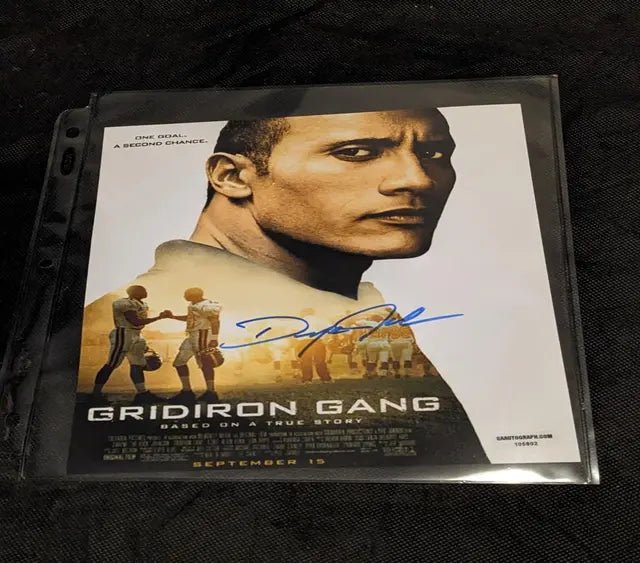 Dwayne Johnson Gridiron Gang autographed 8x10 photo with COA by Price Is Right Miami