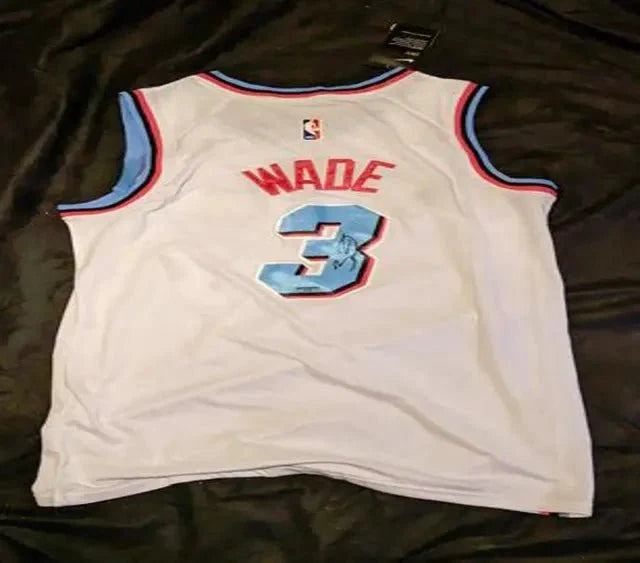 Dwyane Wade autographed jersey with coa by Price Is Right Miami