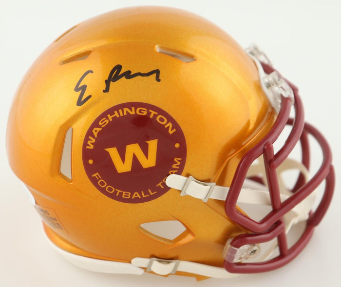 Emmanuel Forbes Jr. Signed Washington Flash Alternate Speed Mini Helmet (JSA) by Price Is Right Miami