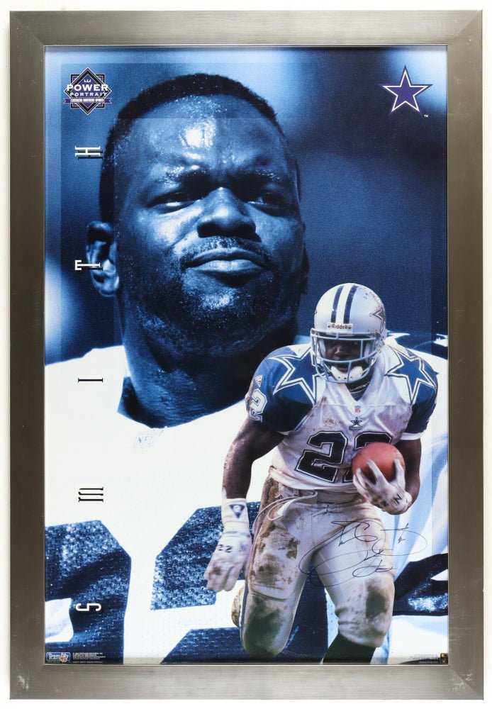 Emmitt Smith Signed Cowboys Custom Framed Poster Display (Beckett) by Price Is Right Miami