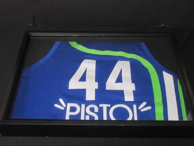 Pete Maravich 'Pistol Pete' #44 Framed Basketball Jersey, Reebok by Price Is Right Miami