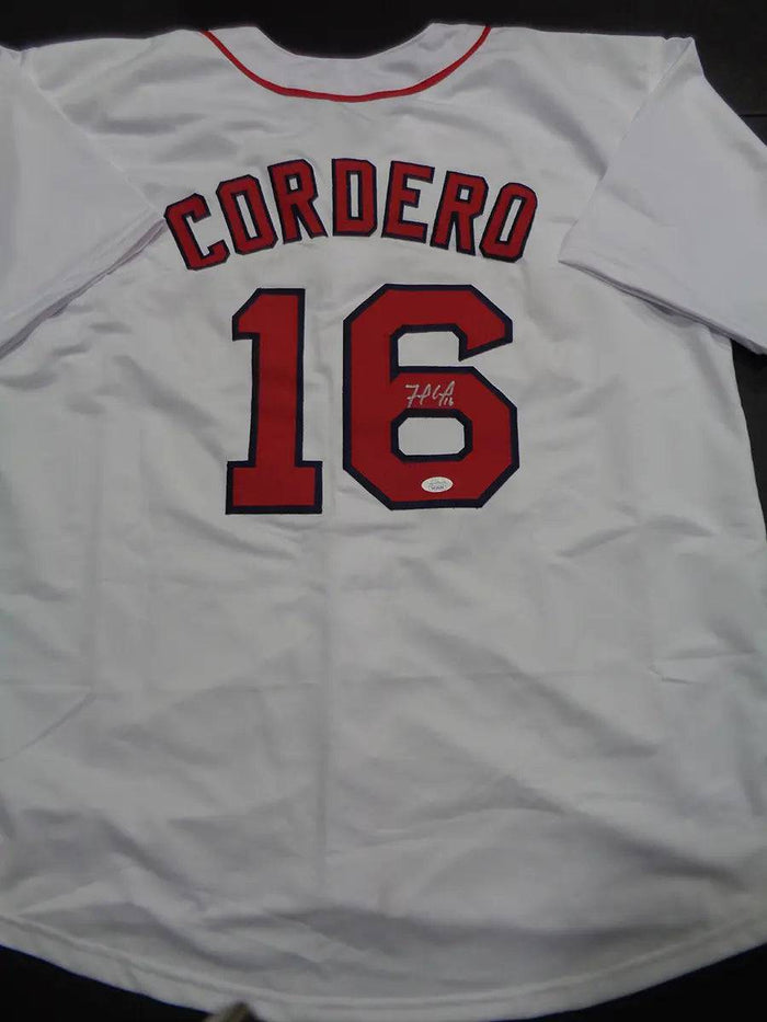 Franchy Cordero Red Sox Autographed Custom Jersey (JSA COA) by Price Is Right Miami
