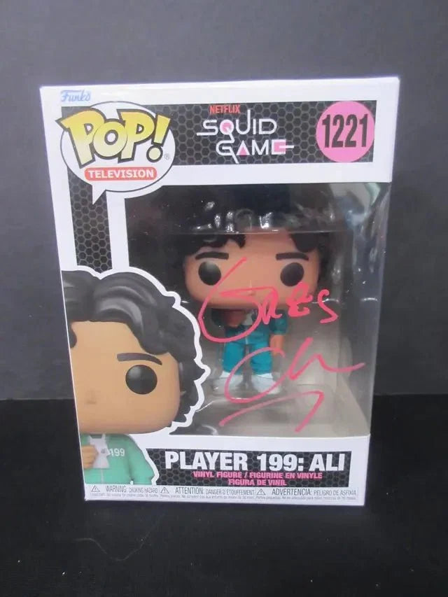 Greg Chun Signed Squid Game Player 199 Funko Pop #1221 (SSC COA) by Price Is Right Miami