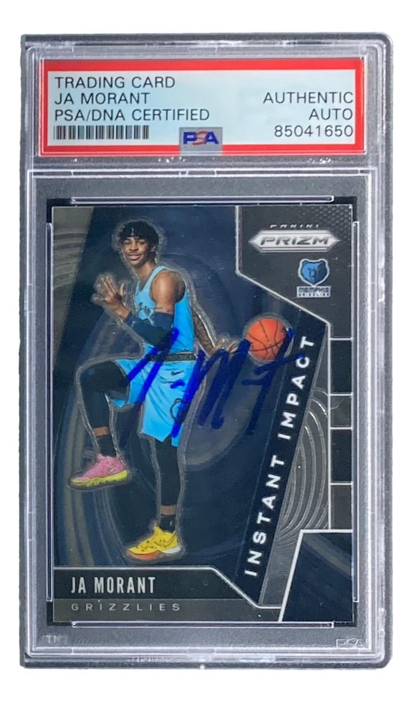 Ja Morant Signed 2019-20 Panini Prizm Instant Impact #12 (PSA) by Price Is Right Miami
