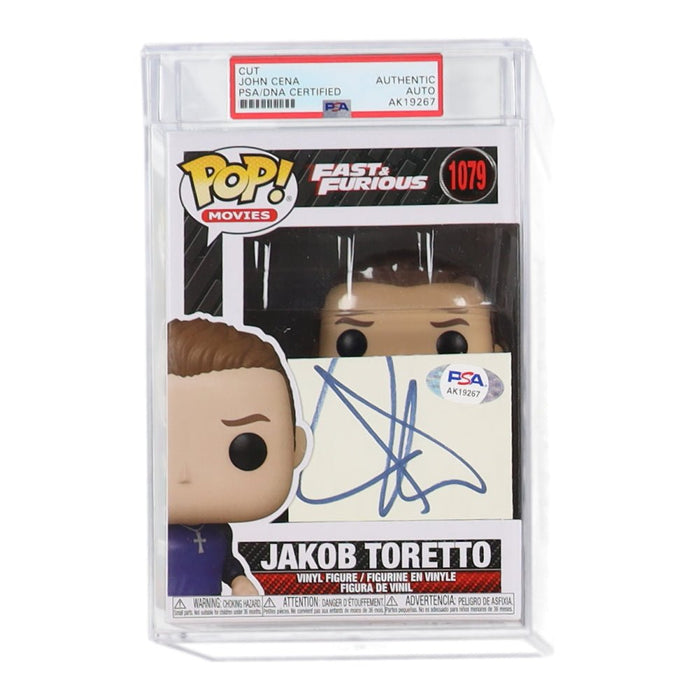 John Cena Signed Cut with Fast & Furious Funko Pop #1079 (PSA) by Price Is Right Miami