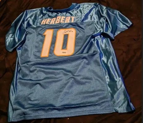 Justin Herbert Signed Jersey (COA) by Price Is Right Miami