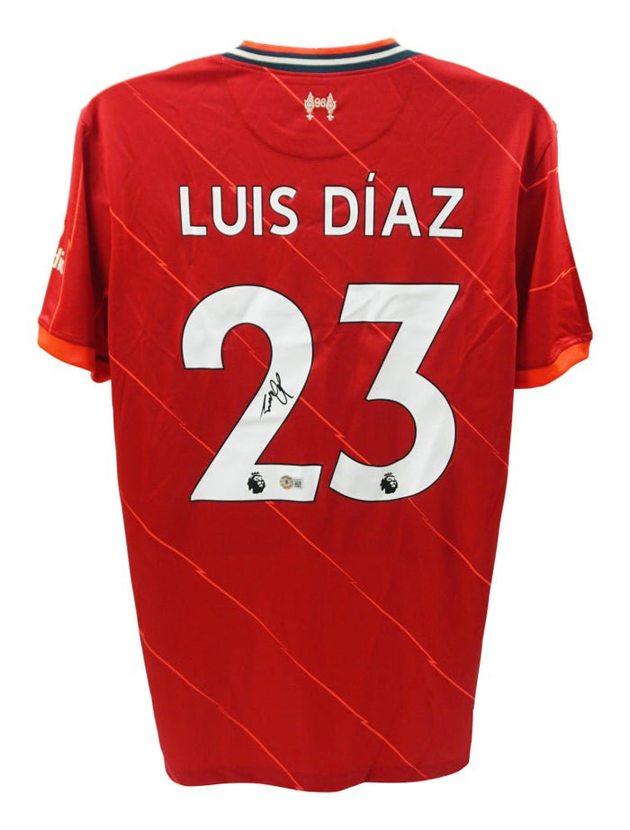 Luis Diaz Signed Liverpool Jersey (Beckett) by Price Is Right Miami