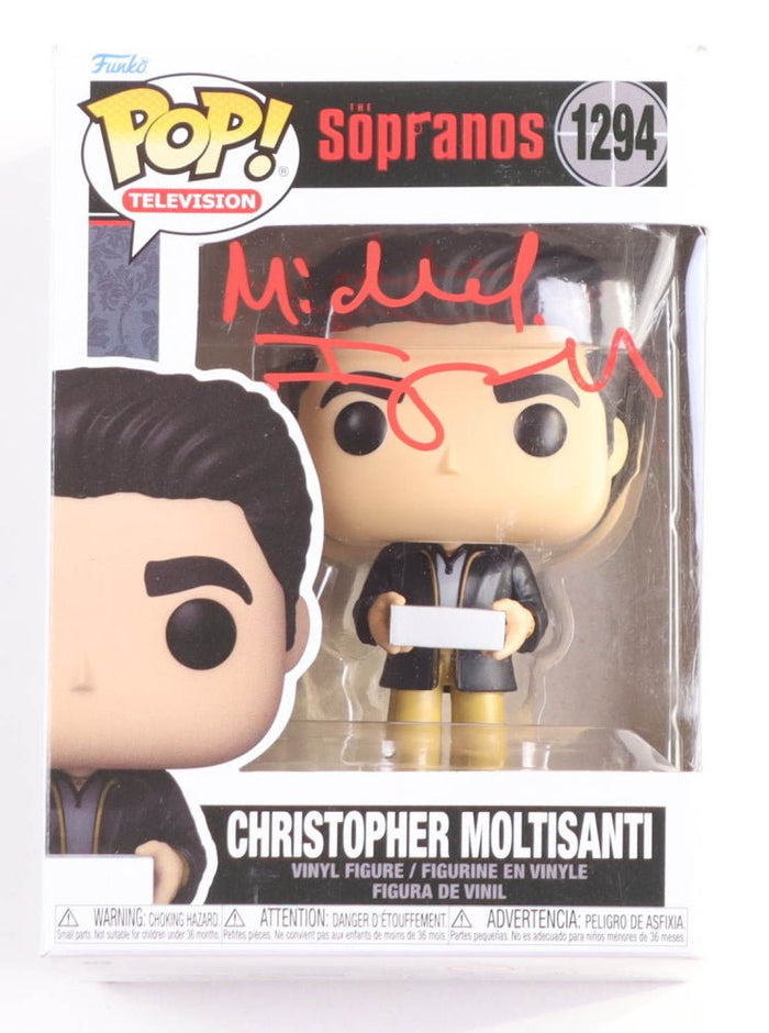 Michael Imperioli Signed "The Sopranos" #1521 Christopher Moltisanti Funko Pop! Vinyl Figure (Beckett) Beckett Witnessed by Price Is Right Miami