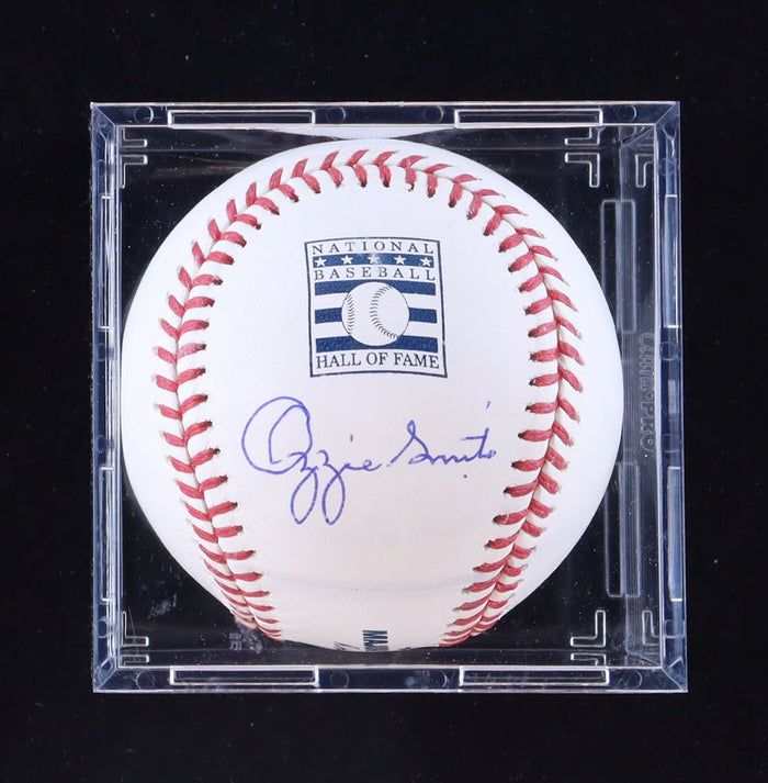 Ozzie Smith Signed HOF Baseball with Case (PSA Graded 10) by Price Is Right Miami