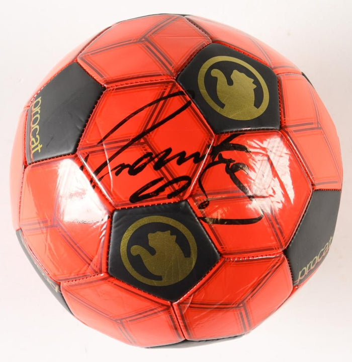 Roberto Carlos Signed Soccer Ball (Beckett) Beckett Witnessed by Price Is Right Miami