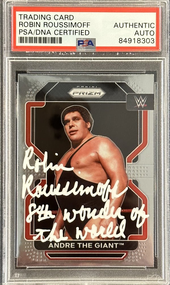 Robin Roussimoff Signed WWE Andre the Giant #200 (PSA) by Price Is Right Miami