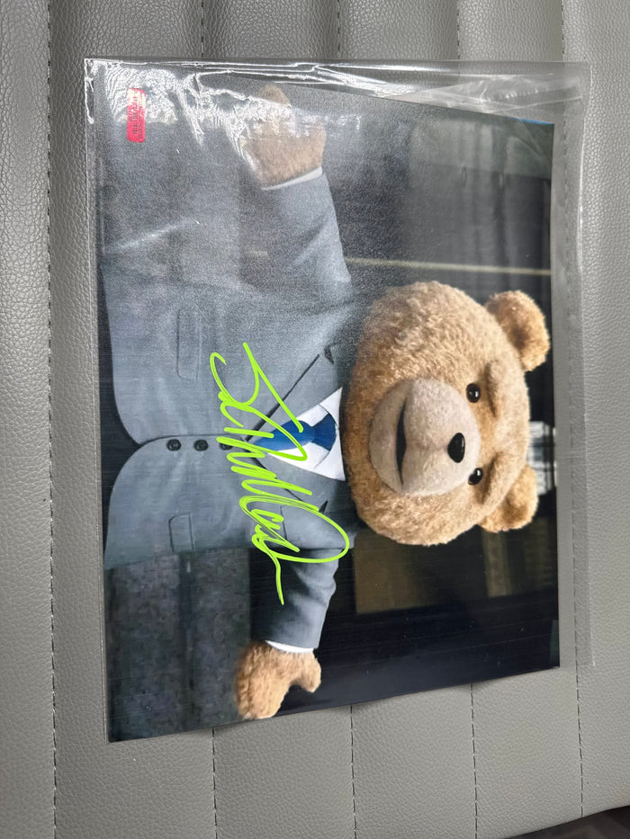 Seth MacFarlane Signed Ted 8x10 Photo (COA) by Price Is Right Miami