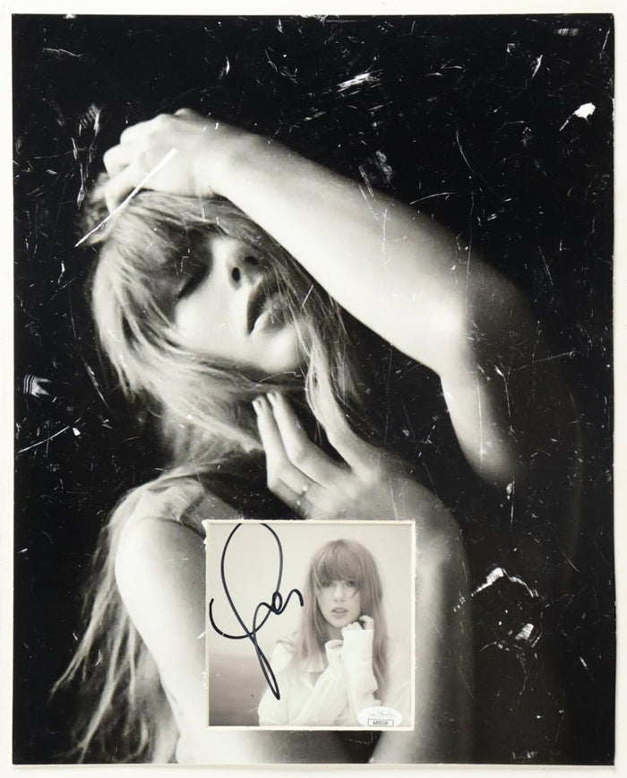 Taylor Swift Signed Custom "The Tortured Poets Department" CD Album Insert Display (JSA) by Price Is Right Miami