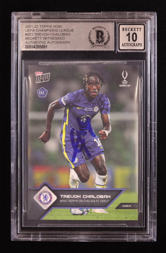 Trevoh Chalobah Signed 2021-22 Topps Now #003 RC (BGS 10) by Price Is Right Miami