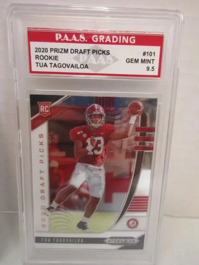 Tua Tagovailoa 2020 Prizm Draft Picks Rookie #101 (PAAS 9.5) by Price Is Right Miami