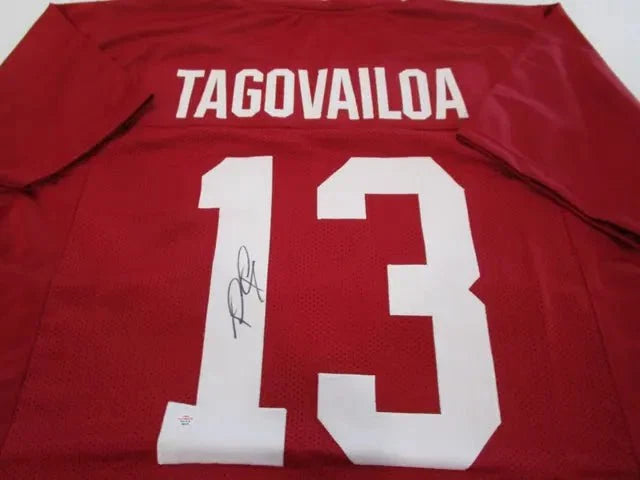Tua Tagovailoa Alabama Signed Football Jersey (PAAS COA) by Price Is Right Miami