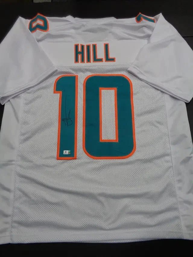 Tyreek Hill Miami Dolphins Autographed Custom Football Jersey GA coa by Price Is Right Miami
