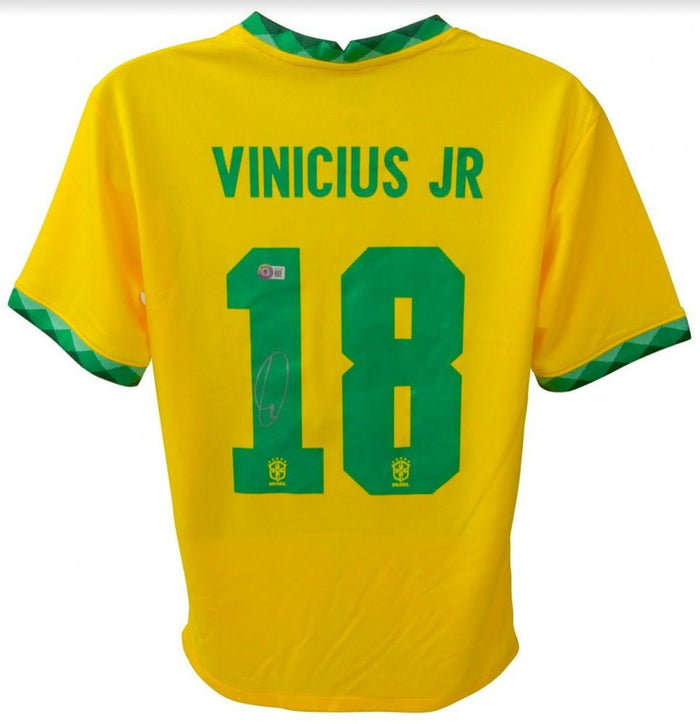 Vinicius Junior Signed Brazil Jersey (Beckett) by Price Is Right Miami