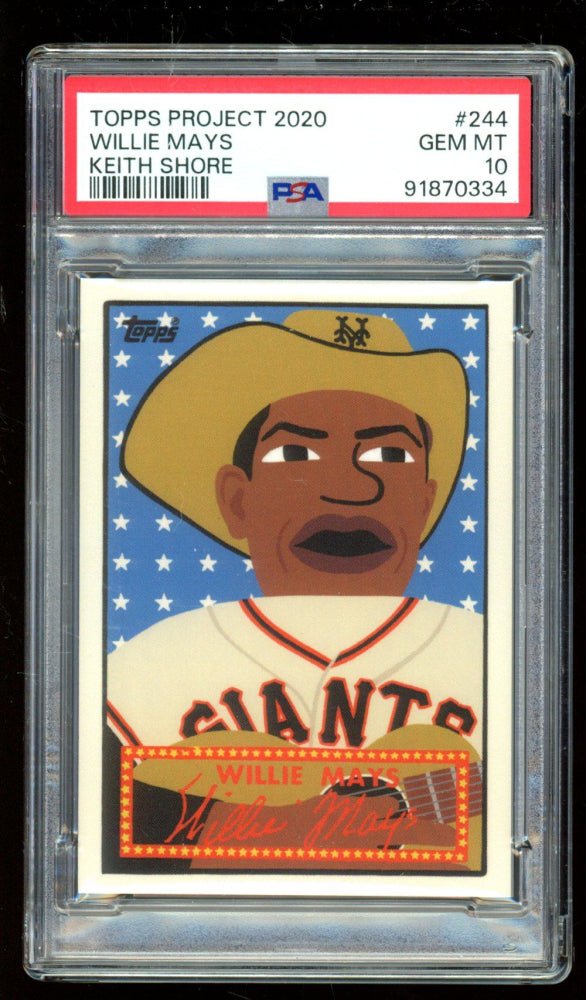 Willie Mays 2020 Topps Project 2020 #244 / 2440* / Keith Shore (PSA 10) by Price Is Right Miami