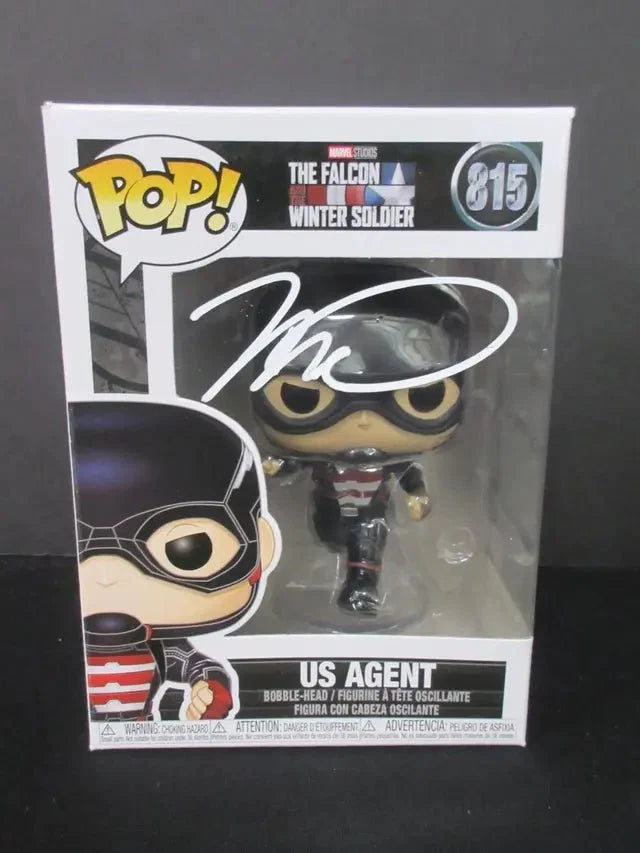 Wyatt Russell Signed US Agent Funko Pop #815 (Heritage COA) by Price Is Right Miami