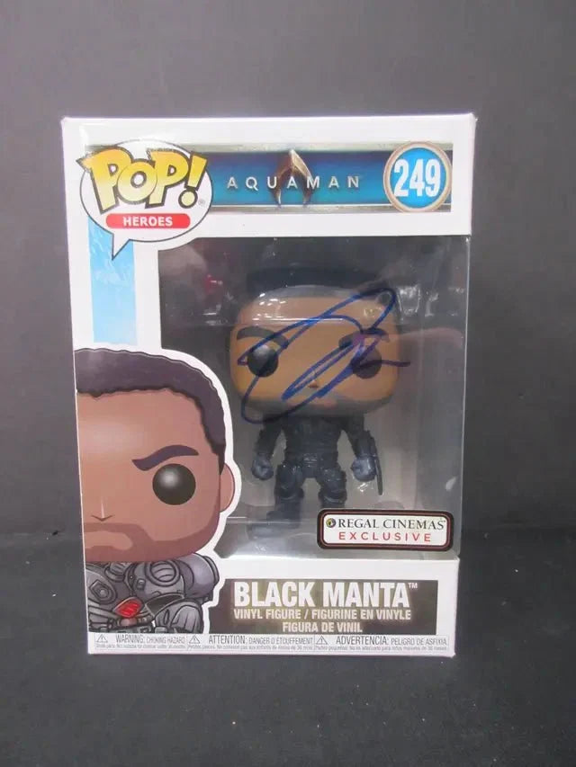 Yahya Abdul-Mateen II Signed Aquaman Black Manta Funko Pop #249 (COA) by Price Is Right Miami