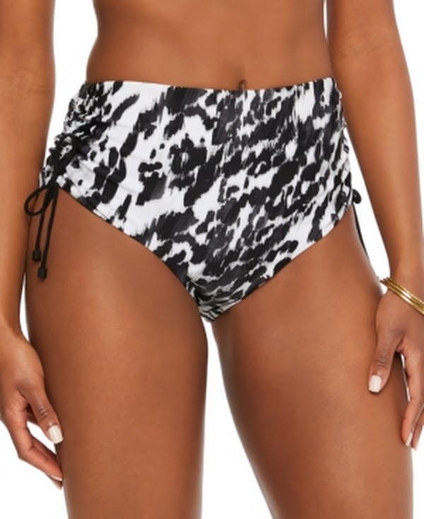 Bar III Heat Wave Drawstring Bikini Swim Bottoms by Vanessa Jane
