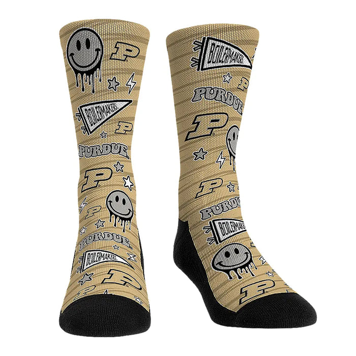 Purdue Boilermakers - Smiley Stickers by Rock 'Em Socks