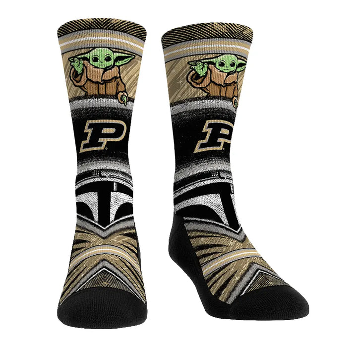 Purdue Boilermakers - Star Wars - Grogu Intergalactic Fan by Rock 'Em Socks