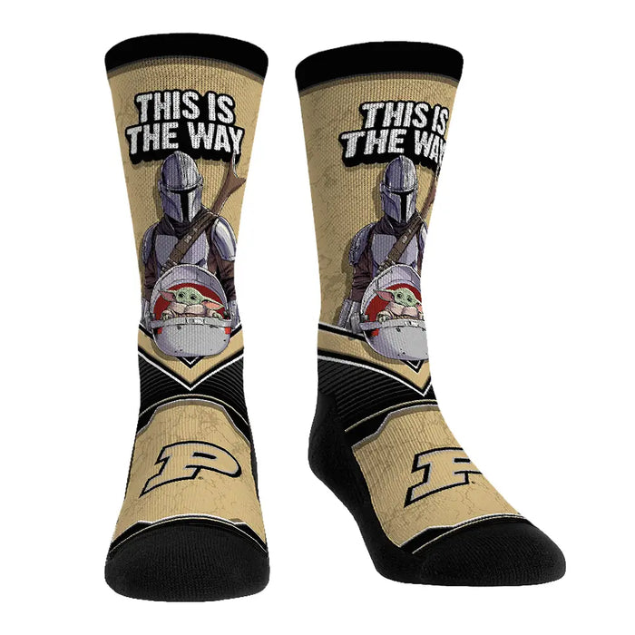 Purdue Boilermakers - Star Wars - This Is The Way by Rock 'Em Socks