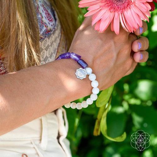 Pure Luck - Horseshoe Amethyst Bracelet by Conscious Items
