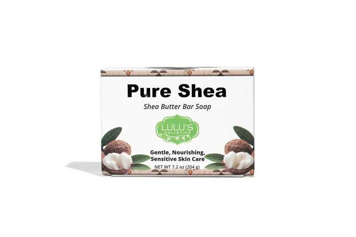 Pure Shea Butter Bar Soap – Fragrance-Free, Gentle & Moisturizing by Lulu’s Holistics