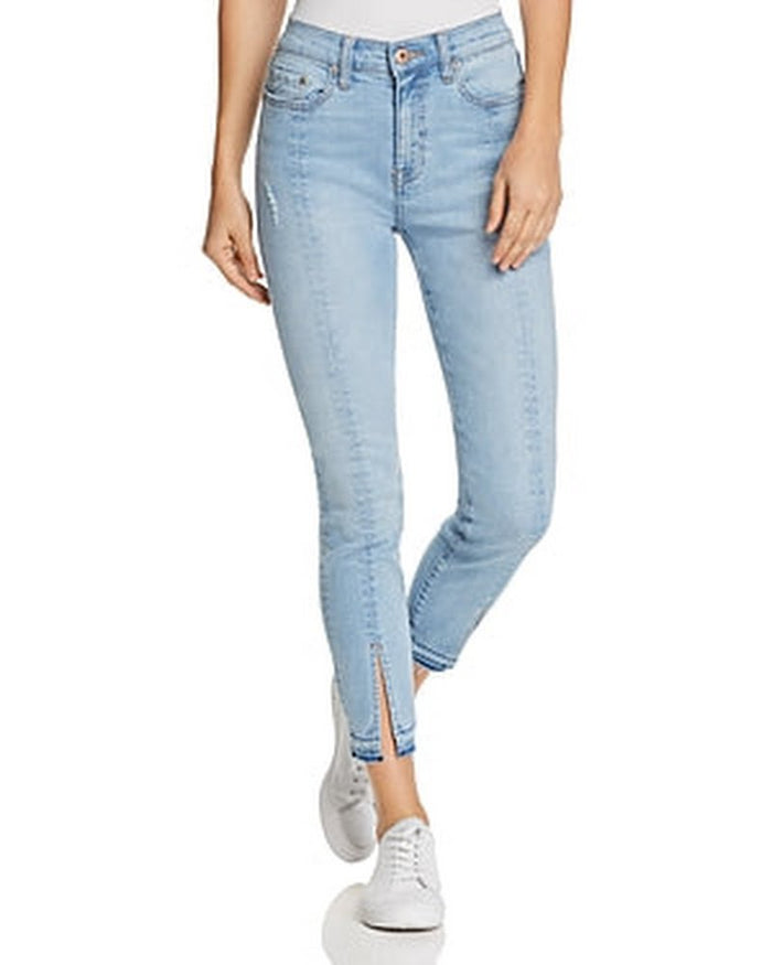 Pistola Womens High Rise Distress Jeans,Size 25/Almost Famous by Vanessa Jane