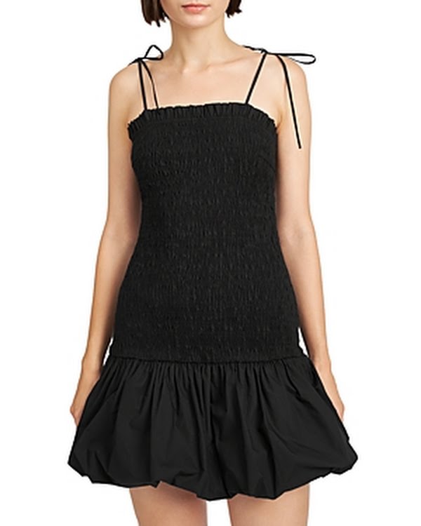 En Saison Smocked Bubble Hem Mini Dress, Size Small by Vanessa Jane