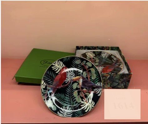 Fancy Home Collection Toucan Dessert Plates, Set of 6 by Price Is Right Miami