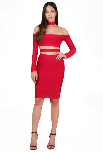 The Red Bandage Dress by The House of Stylez