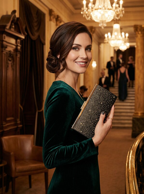 INC International Concepts Black Studded Carolyn Clutch Bag by Vanessa Jane