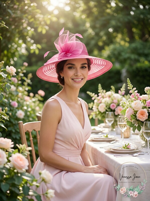 August Hat Company Sheer Wide-Brim Hat by Vanessa Jane