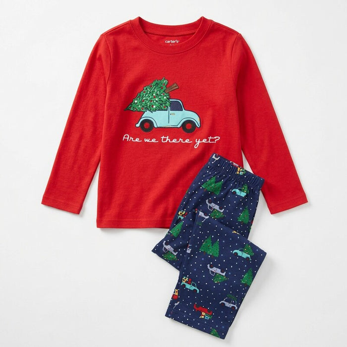 Family Pajamas Matching Are We There Yet Pajama Set, Size 2-3 Toddler by Vanessa Jane