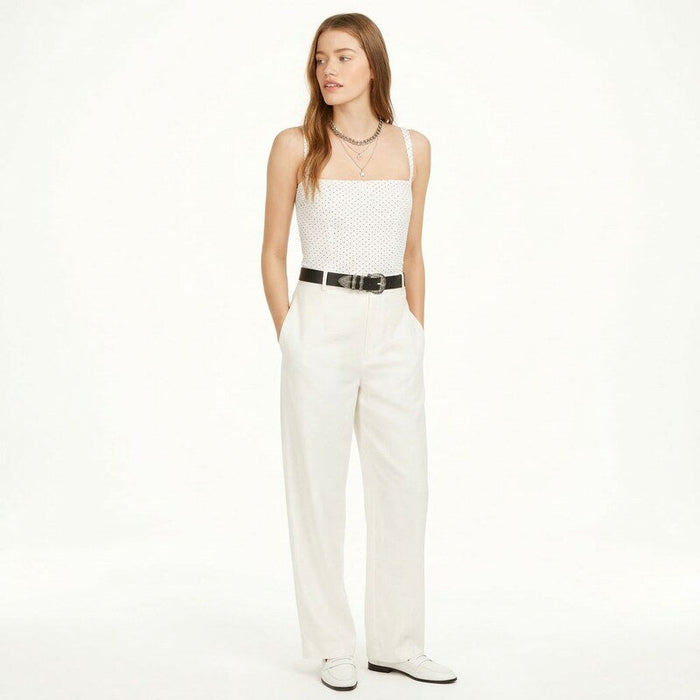 Danielle Bernstein Dot Cropped Tank Top, Size 8 by Vanessa Jane