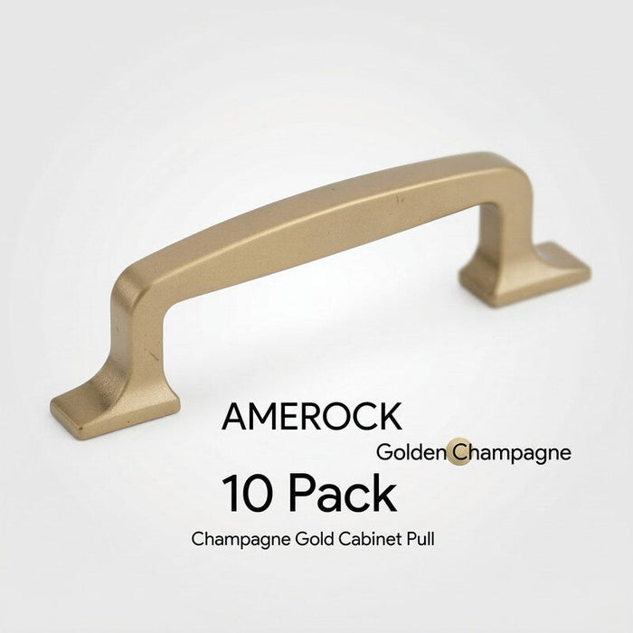 Amerock Westerly 3 in (76 mm) Golden Champagne Cabinet Pull, 10 Pack by Vanessa Jane
