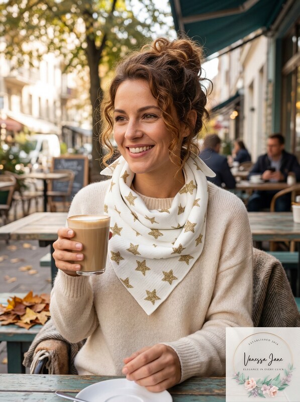 Collection Xiix 18 Womens All Star Bandana, Ivory, One Size by Vanessa Jane