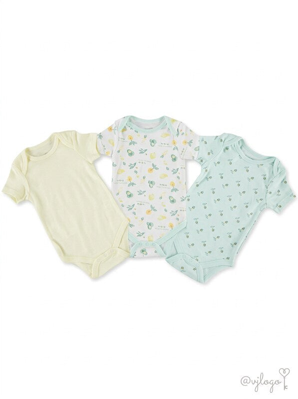 Kyle and Deena Baby Boys or Girls 3-PC. Cotton Bodysuits Set, 3/6 Months by Vanessa Jane