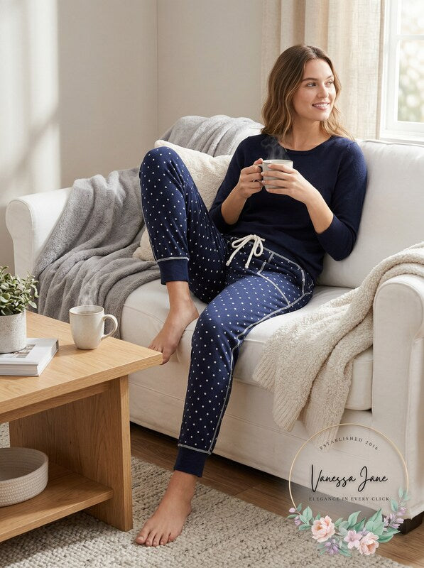 Jenni by Jennifer Moore Knit Jogger Pajama Pants, XS by Vanessa Jane