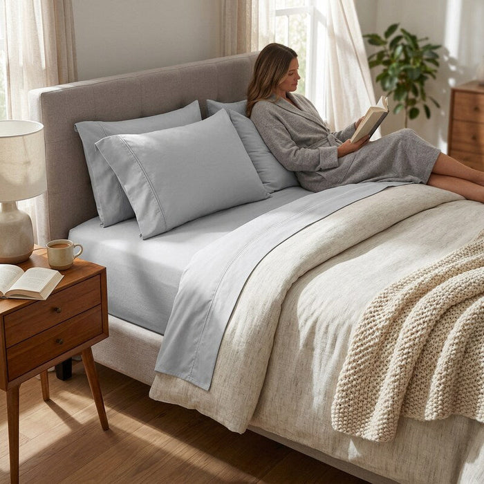 Park Ridge 1000-Thread Count CVC Sheet Set, Size King by Vanessa Jane