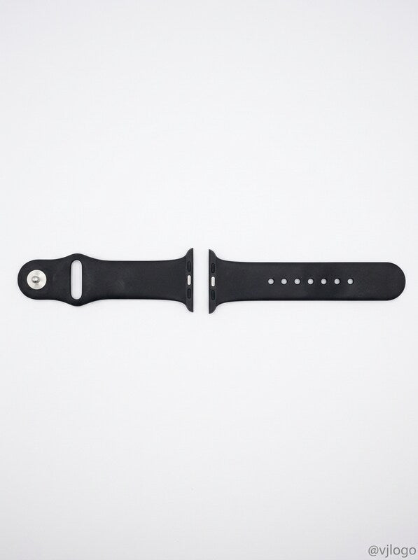 FanTEK Apple Watch Band - Soft Silicone Sport Style - M/L/Black by Vanessa Jane